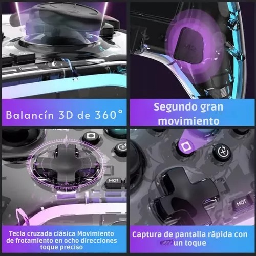 Control Inalambrico Gamepad Transparente